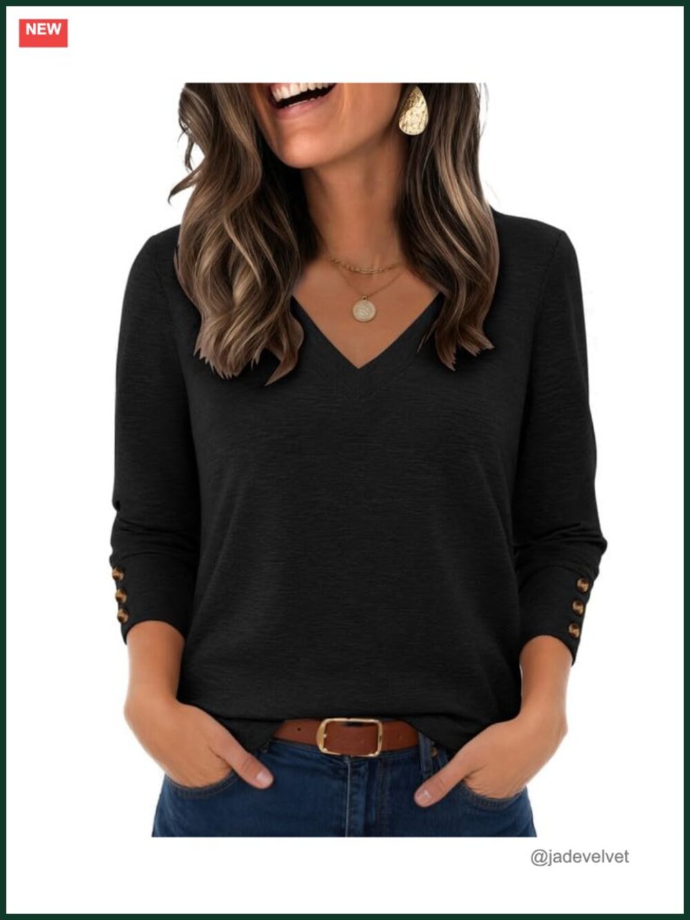 Zeagoo Women's Long Sleeve V-Neck Tunic Blouse Casual Dressy Top Lightweight
